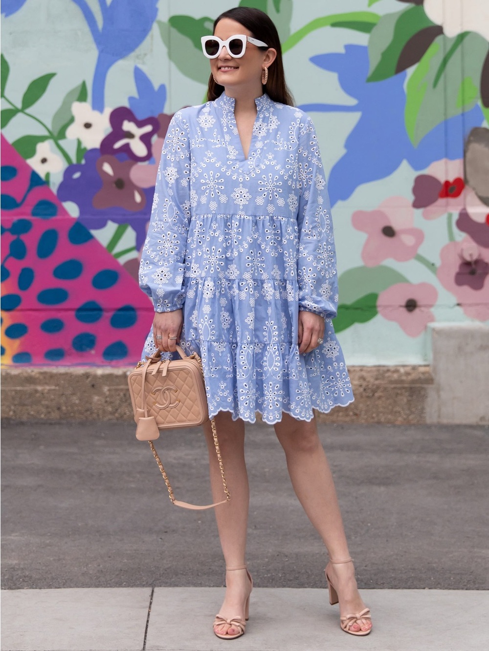 Sail to Sable x Style Charade Charlotte Eyelet Dress - Size XS